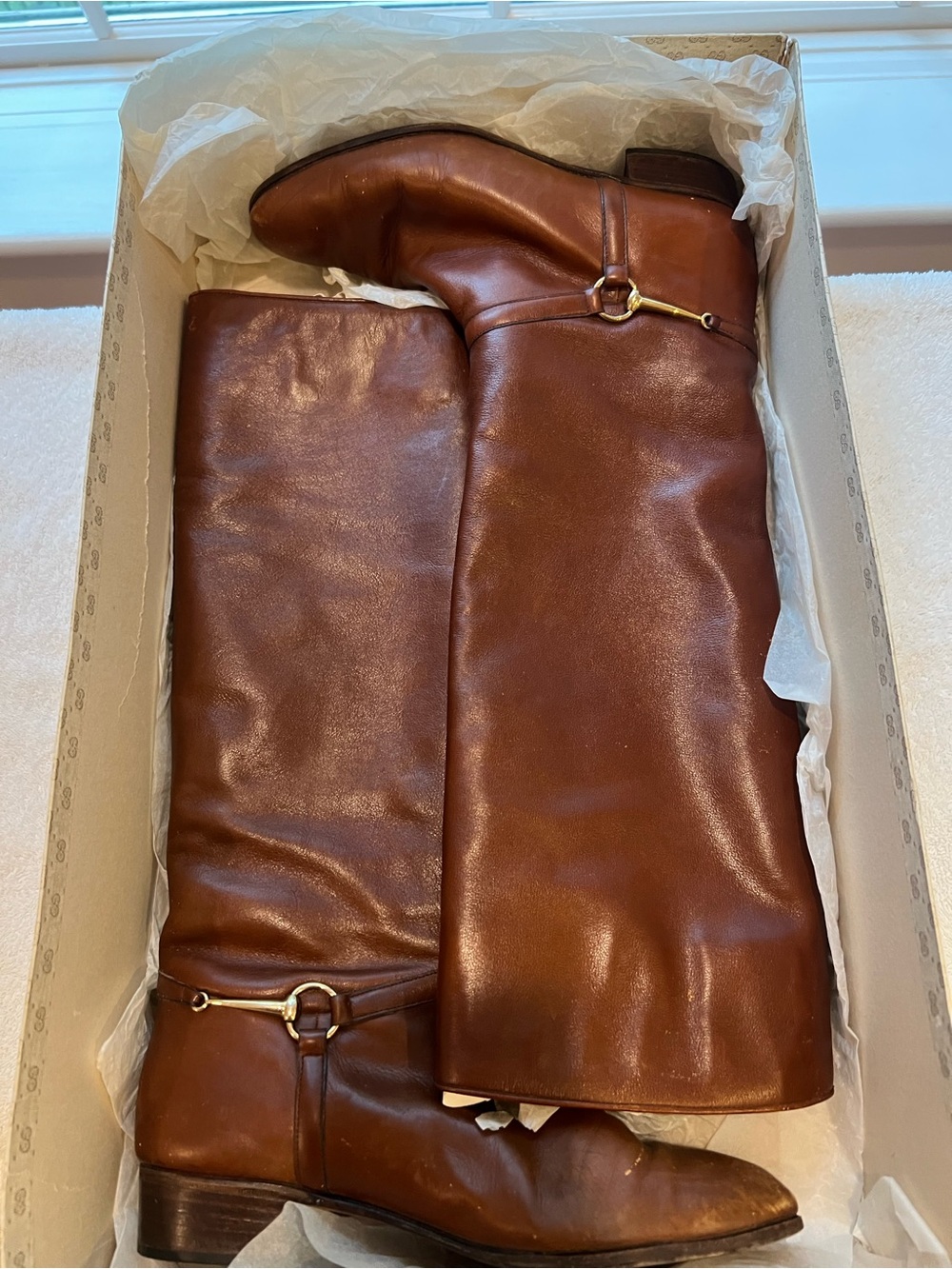 1982 Vintage Gucci Riding Boots Vero Cuiou w/ Original Receipt